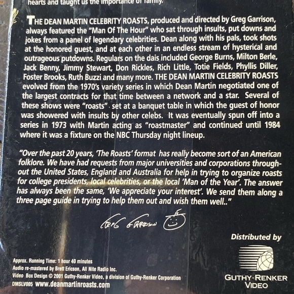 Dean Martin Celebrity Roasts ~ Michael Landon, Don Rickles and Angie Dickinson - Picture 4 of 6